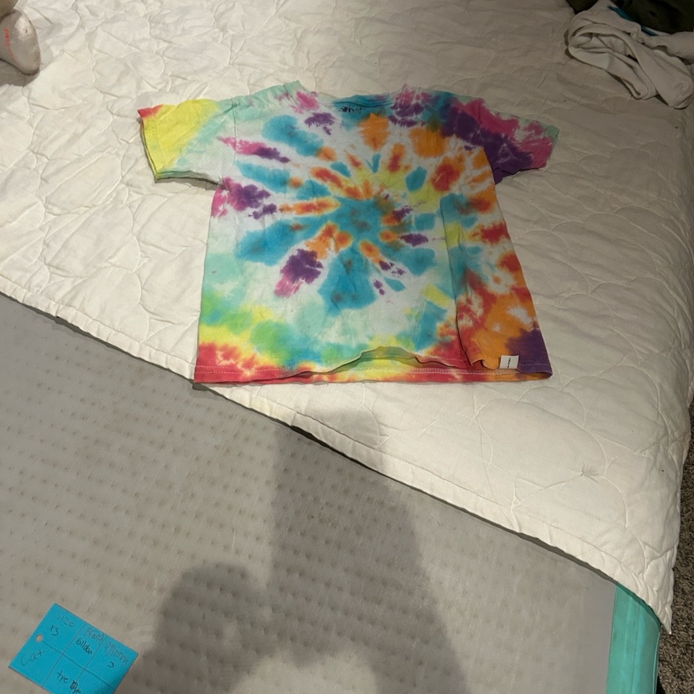 Colorful Tie-Dye Kids T-Shirt - Picture 2 of 2